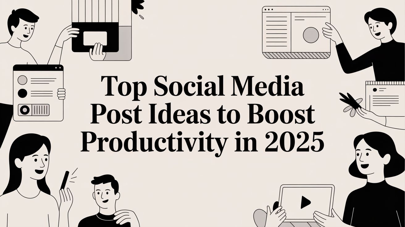 Top social media post ideas to boost productivity in 2025