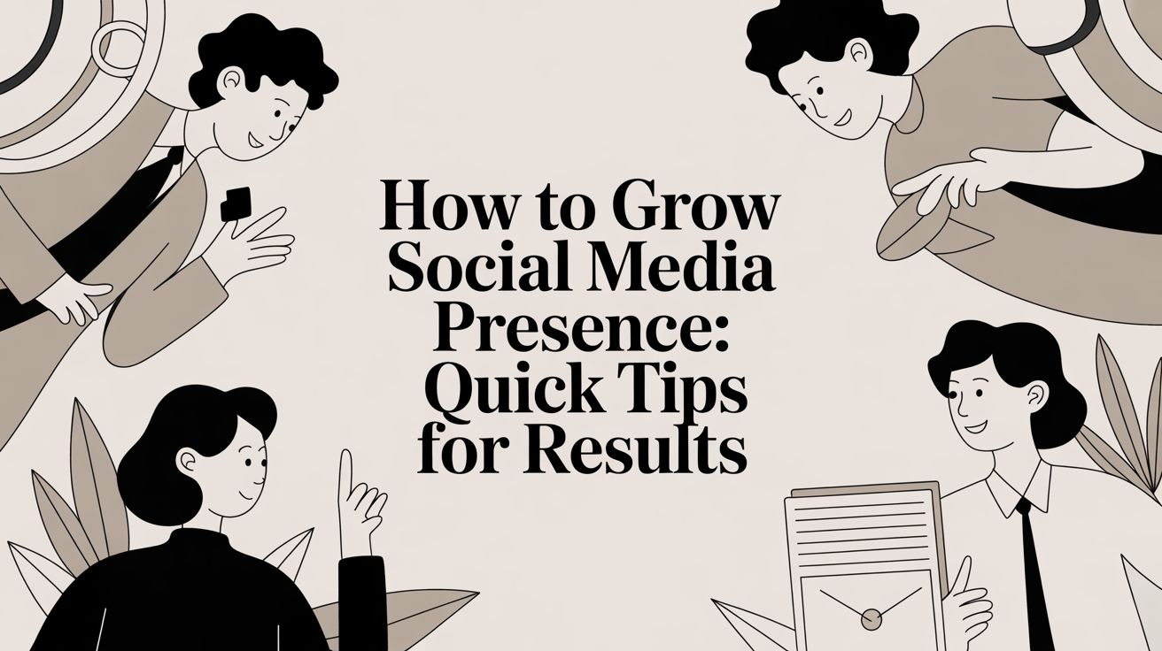 how to grow social media presence: quick tips for results