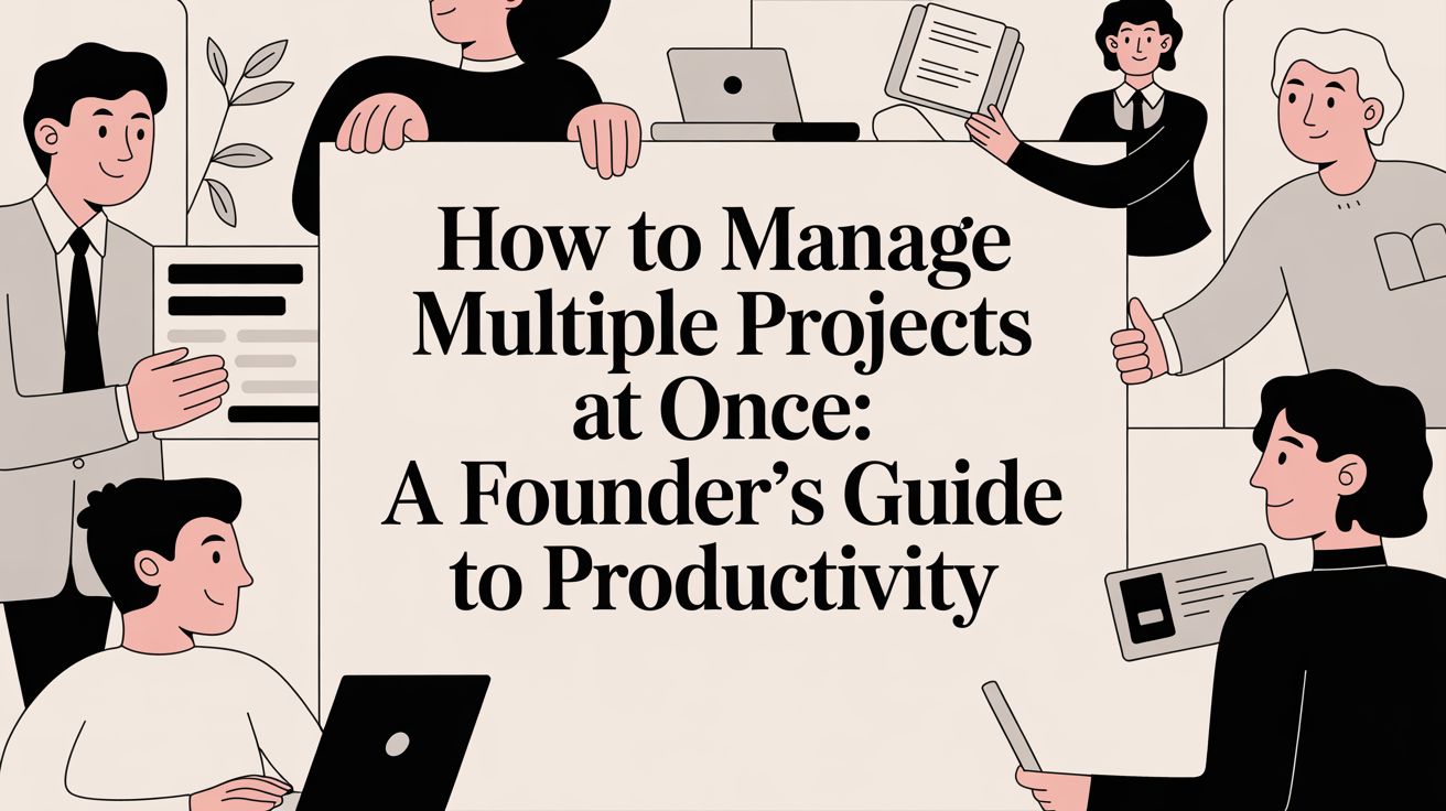 How to manage multiple projects at once: A Founder’s Guide to Productivity