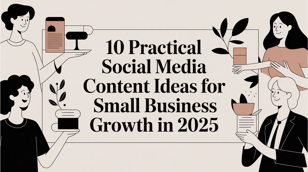10 Practical Social Media Content Ideas for Small Business Growth in 2025