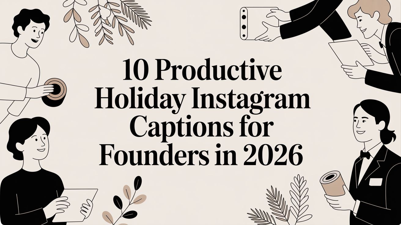 10 Productive Holiday Instagram Captions for Founders in 2026
