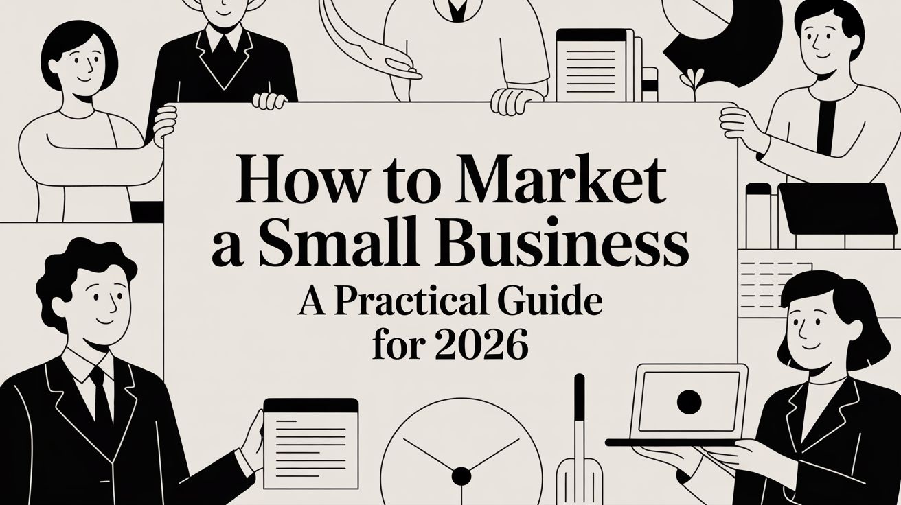 How to Market a Small Business A Practical Guide for 2026